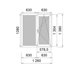 Окно ПВХ VEKA SoftLine 70 Белый